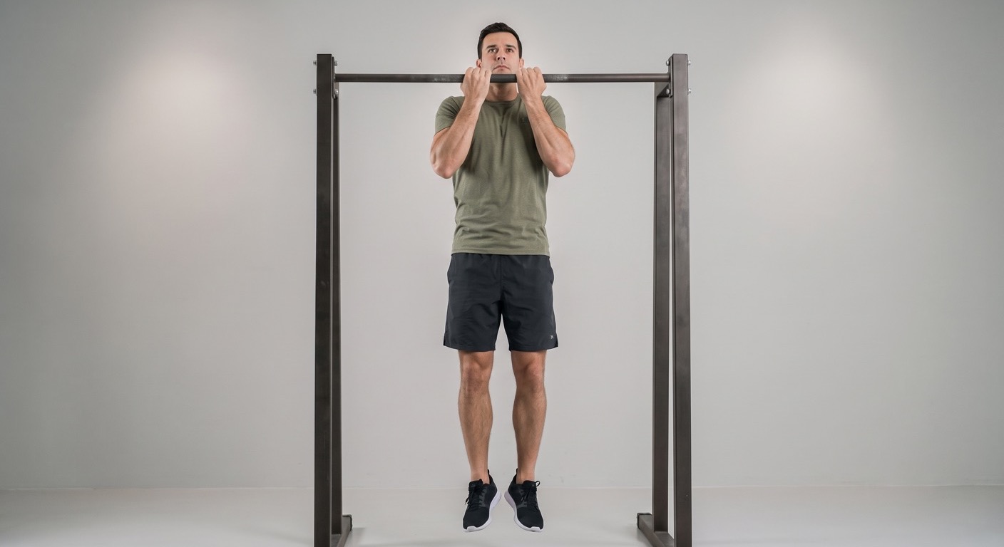 Atlet melakukan pull-up close-grip